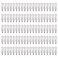 Lawie 100 Pack 6 CM Silver Blank Snap Metal Hair Clips 2.5 Inch Small Plain Base Hair Barrettes Gray Hair Pins Thin Fine Bang Hair Grips Arts and Crafts DIY Hair Accessories Bulk for Women Girls Kids