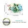 Lawie 4 Pack Artificial Flower Metal Hair Side Combs Slide Hair Clips With Teeth Floral Hair Bows Hairpins Grips Barrettes Clamps Headpieces for Women Girls