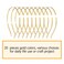 Lawie 20 Pack Bulk 5 MM Wide Thin Silver Gold Black Plain Blank Hard Metal Headbands Base Hair Bands Clasps Tiara DIY Craft Accessories for Women (Gold)