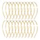 Lawie 20 Pack Bulk 5 MM Wide Thin Silver Gold Black Plain Blank Hard Metal Headbands Base Hair Bands Clasps Tiara DIY Craft Accessories for Women (Gold)