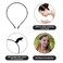 Lawie 20 Pack Black Satin Cloth Fabric Covered Thin Slim Hard Metal Headband 0.5CM Plain Wire Hair band Elastic Skinny Hair Hoop Holder Tiara Crown Base for Women Men Crafting DIY Accessories