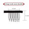 Wig Combs 60 Pcs Black Big Stainless Steel Wig Combs for Making Wigs Metal Wig Clips for Wig Caps Diy