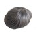 Q6 Base Custom Mens Toupee Hairpiece Human Indian Hair Replacement System Prosthesis Wigs - #1B60(Off Black with 60% Gray Hair)
