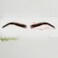 Swiss Lace Base Human Hair Eyebrows 1 Pair Style 5#2(Darkest Brown)