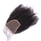 Nicewig 100% Raw Remy Virgin Mongolian 4b 4c Afro Kinky Curly Human Hair Lace Closure with baby hair 4"x4"Swiss Lace Free Part Bleached Knots 14