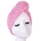 YYXR Microfiber Hair Drying Towel Ultra Absorbent Twist Hair Turban Drying Cap Hair Wrap (Pink)