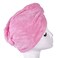 YYXR Microfiber Hair Drying Towel Ultra Absorbent Twist Hair Turban Drying Cap Hair Wrap (Pink)