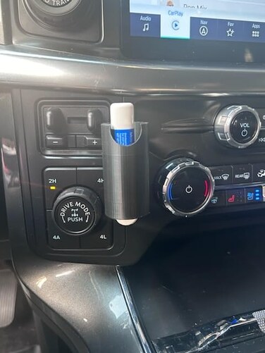 Lip Balm Chapstick Holder for Car, no mess from heat for Car Accessories (Black)