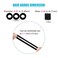 100 PCS Baby Hair Ties, Elastic Hair Bands Small Hair Ties for Girls Rubber Bands Elastic Ponytail Holders (Black)