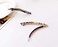 4 Inches Automatic Hair Clip Barrette Ponytail Holders Handmade Celluloid Onyx Hair Clip for Women Girls,2 Count