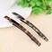 4 Inches Automatic Hair Clip Barrette Ponytail Holders Handmade Celluloid Onyx Hair Clip for Women Girls,2 Count