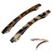 4 Inches Automatic Hair Clip Barrette Ponytail Holders Handmade Celluloid Onyx Hair Clip for Women Girls,2 Count