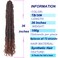 36 Inch New Faux Locs Crochet Braids Hair 6 Packs Super Long Goddess Locs Crochet Hair Curly Wavy Soft Locs Braiding Hair for Women Pre-looped Synthetic Afro Roots Braid Collection Extended