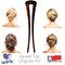 Good Hair Days- Square Top Chignon Pin for Classic Chignon, French Twist, Braided Updos, Low Buns, U-shaped hair accessory, Chignon Hair Pin, French Pin Made in USA (1 Pin, Shell, 4 3/4&quot; Long)