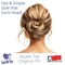 Good Hair Days- Square Top Chignon Pin for Classic Chignon, French Twist, Braided Updos, Low Buns, U-shaped hair accessory, Chignon Hair Pin, French Pin Made in USA (1 Pin, Shell, 4 3/4&quot; Long)
