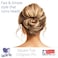 Good Hair Days- Square Top Chignon Pin for Classic Chignon, French Twist, Braided Updos, Low Buns, U-shaped hair accessory, Chignon Hair Pin, French Pin Made in USA (1 Pin, Shell, 4 3/4" Long)