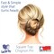 Good Hair Days- Square Top Chignon Pin for Classic Chignon, French Twist, Braided Updos, Low Buns, U-shaped hair accessory, Chignon Hair Pin, French Pin Made in USA (1 Pin, Shell, 4 3/4&quot; Long)