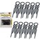 Hair Pins - Plastic, U-shaped Magic Grip Hairpins, Strong Durable Pins For Fine, Thick &amp; Long Hair, Hair Styling Accessories, Set of 10 (Black)
