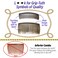 Grip-Tuth Comb - Decorative &amp; Styling Side Comb for Fine, Thin Hair (Tortoise Shell, 3 &frac14; inch)
