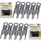 Hair Pins - Plastic, U-shaped Magic Grip Hairpins, Strong Durable Pins For Fine, Thick &amp; Long Hair, Hair Styling Accessories, Set of 20 (Black)