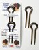 Good Hair Days- Loop hairpin for Hair Craft Hair Beading Bridal Hair Pins Bridal Hair Accessories Special Occasion Hair Accessories Daily Hair Accessories Made in USA (2 Hairpins, Shell, 3 1/4" Long)