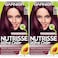Garnier Hair Color Nutrisse Ultra Color Nourishing Creme, BR2 Dark Intense Burgundy (Passion Fruit) Red Permanent Hair Dye, 2 Count (Packaging May Vary)