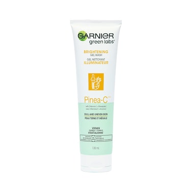 Garnier SkinActive Green Labs Brightening Gel Washable Cleanser with Vitamin C and for Dull and Uneven Skin 4.4 Packaging May Vary, Pinea-C, Pineapple, 13.2 Fl Oz
