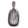 Wood Hair Brush - Wooden Rectangular Detangling Massage Brush Handmade with Natural Ebony
