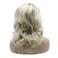 Mxangel Shoulder Length Half Hand Tied Synthetic Hair Lace Front Natural Ombre Ash Blonde Wig