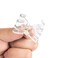 24 Pcs Octopus Mini Jaw Clips 3 cm Clear Small Hair Claw Clips No-Slip Grip for Women Girls(Clear)