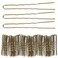 300 Bun Hair Bobby Pins U Shaped Pin Hair Grips to Clip Ballet Hair Net for Women 6 CM/2.3 inch Golden