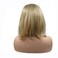 14" Natural Hairline Short Bob Wig for Women Side Part Shoulder Length Dark Roots Ombre Blonde Bob Synthetic Lace Front Wigs Daily Use Girls Replacement Drag Queen Wig 180% Density(4T)