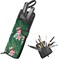 2-in-1 Heat Resistant Flat Iron Holder and Straightener Pouch - Portable Neoprene Cover with Silicone Mat for Hair Styling Tools, 13 x 5 Inches