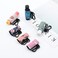 6 Pack Compact Clip-On Lipstick Holder Premium Release Clip Neoprene Sleeve Lip Balm with Clip Fits Most Standard Lip Balm (Colored Whale)