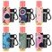 6 Pack Compact Clip-On Lipstick Holder Premium Release Clip Neoprene Sleeve Lip Balm with Clip Fits Most Standard Lip Balm (Colored Whale)