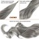 Chicmoi Grey Ponytail Extainson 32 Inch Flexible Wrap Around Ponytail Hair Extension Long Wavy Pony Tails hair Extension Synthetic Hairpieces For Women and Girls