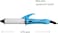 BERTA Mini Hair Curler for Travel 25mm Diameter Ceramic Hair Curling Wand (Blue)