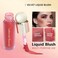 Liquid Blush Makeup, Soft Cream Liquid Blush Makeup Wand,Matte Creamy Blush for Cheeks,Cream Liquid Blush, Natural-looking, Smudge Proof, Long Lasting, Blendable Blush Stick Cosmetics (03#)