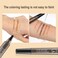 Microblading Eyebrow Pen - Eyebrow Pencil Magical Upgraded Eye Brow Pencils for Women with 4 Fork Tip &amp; Spoolie Brush for Natural-Looking Hair-Like Defined Brows, Last All-Day (Gray Brown)