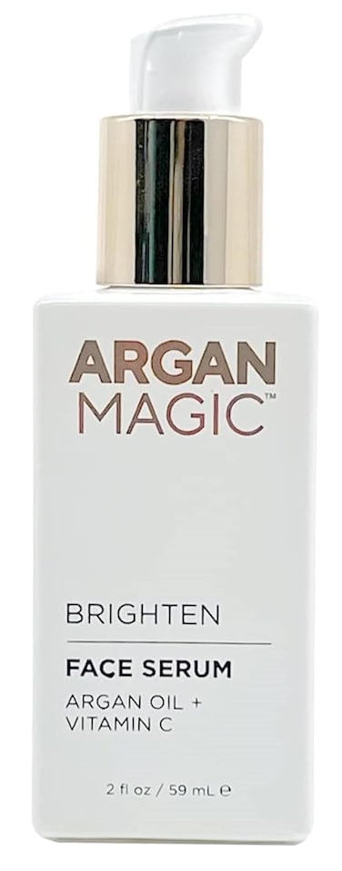 Argan Magic Brighten Face Serum with Vitamin C &amp; Argan Oil - Hydrating &amp; Brightening Formula   Reduce Dark Spots, Fine Lines, &amp; Wrinkles (2 oz)