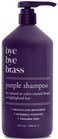 Bye Bye Brass Purple Shampoo for Natural or Dyed Blonde or Highlighted Hair - With Avocado Oil &amp; Castor Oil   Neutralizes Brassiness   Gently Cleanses   Paraben Free (32 oz)