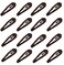 Women 2" Ribbon Wrapped Snap Clips, Barrettes (50pc 2"- Brown)