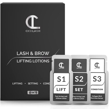 10 Sets Of Lash Lift &amp; Brow Lamination Lotions For Professionals   Instant Perming, Lifting &amp; Curling for Eyelashes &amp; Eyebrows   Salon Results Lasting 6-8 Weeks   10 Semi Permanent Treatments Supplies