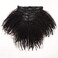 Afro Kinky Curly Human Hair Clip in Extensions Virgin Mongolian Human Hair Clip in Hair Extensions for Black Women 7pcs/set 120gram/set (18inch, Natural Color(#1b to #2) Afro Kinky Curly)