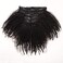 Afro Kinky Curly Human Hair Clip in Extensions Virgin Mongolian Human Hair Clip in Hair Extensions for Black Women 7pcs/set 120gram/set (18inch, Natural Color(#1b to #2) Afro Kinky Curly)