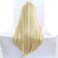 xiweiya Natural Mix Blonde Straight Lace Front Wigs Long Silky Straight Ombre Gold Synthetic Lace Wigs Heat Resistant Fiber for Women 22inch&hellip;