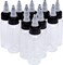 new star tattoo 30ml Empty Tattoo Ink Bottles, 12pcs 1oz Tattoo Twist Cap Plastic Clear Transparent Tattoo Pigment Container Bottle 1oz,30ml Tattoo Squeeze Bottles (12pcs)