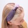 FROG SAC 3 Top Knot Headbands for Girls, Cute Knotted Headband Pack, Two Tone Hair Accessories in Blue, Pink, Purple, Boho Fashion Headbands for Kids Ages 5-12