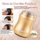 Mini Electric Shaver Facial Hair Removal for Womens Face Shaver for Women,Facial Hair Remover for Women,Alloy Body with Floating Shaver Head Suitable for Valentine Gifts(Gold)