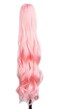 yuehong Long Wavy 21" Colorful Clip In/On Hair Extensions Synthetic Piece Curly Claw Ponytail wig (Pink)